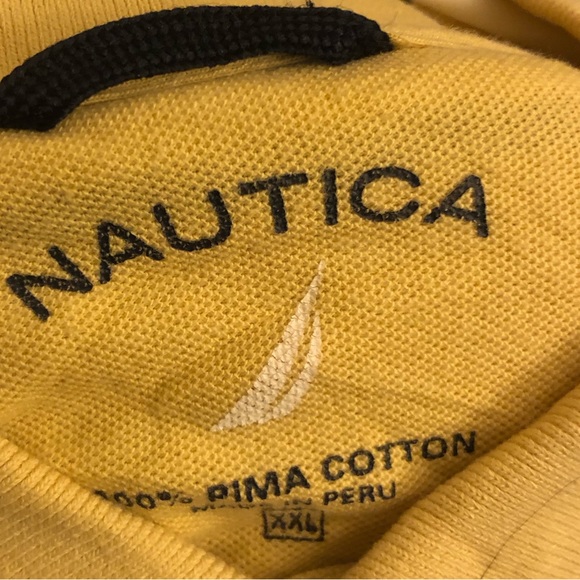 Nautica Yellow Polo T-Shirt Size XXL - Picture 3 of 3